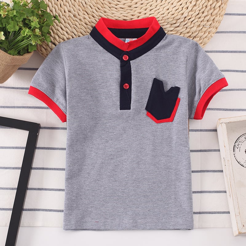 Boys’ Short-Sleeve Collared Shirt