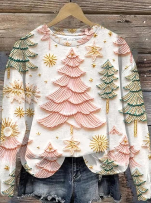 Christmas Street Fashion Round Neck T-Shirt