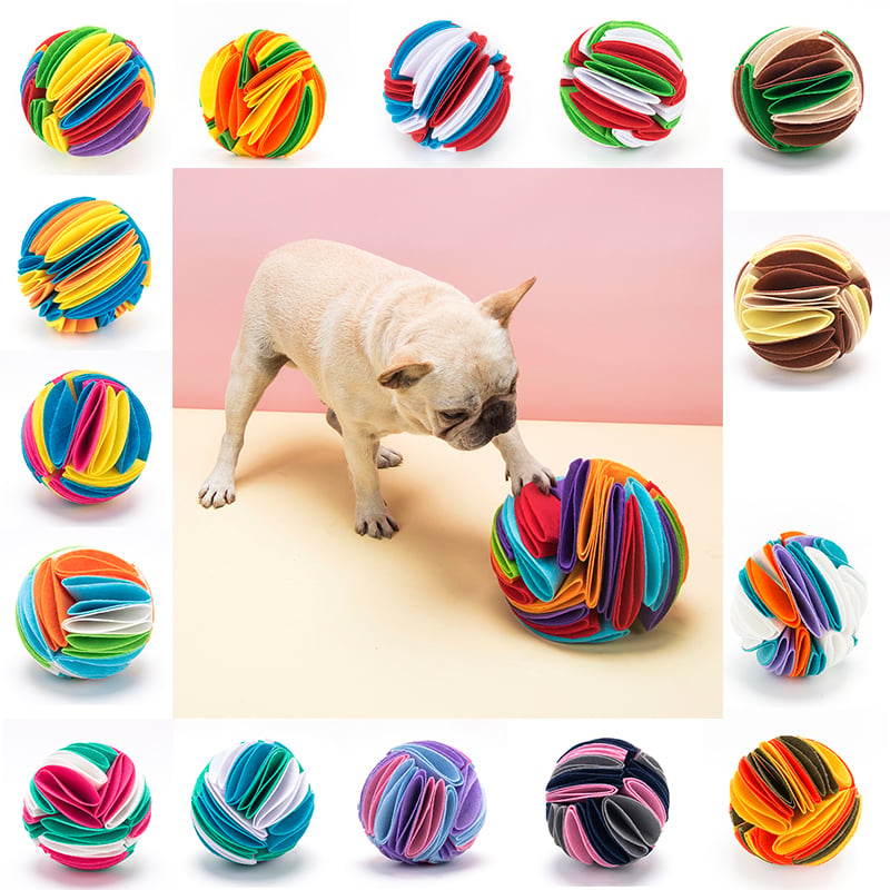 Faltbarer Hunde-Schnüffelball | IQ-Trainings- & Futterspielzeug | 15cm & 20cm