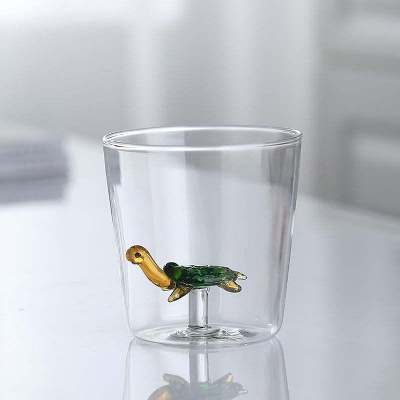 3D-Tier-Glastasse | 300ml Süße Bauernhof-Tierm-Tasse
