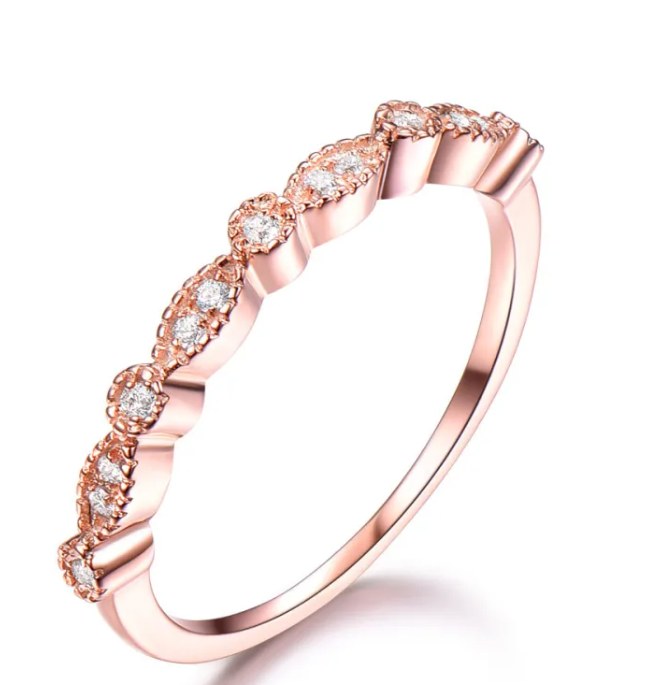 925 Sterling Silver Diamond Fashion Ring