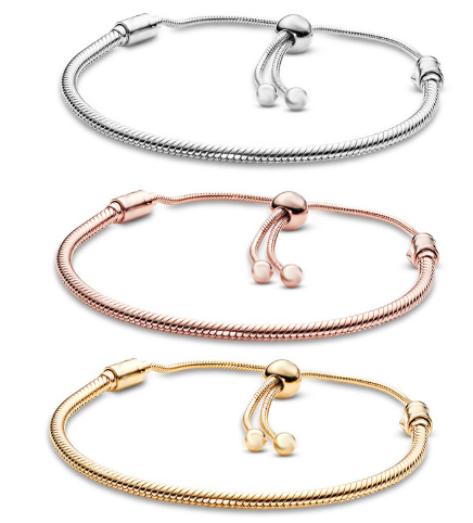Adjustable 925 Silver Snake Chain Bracelet