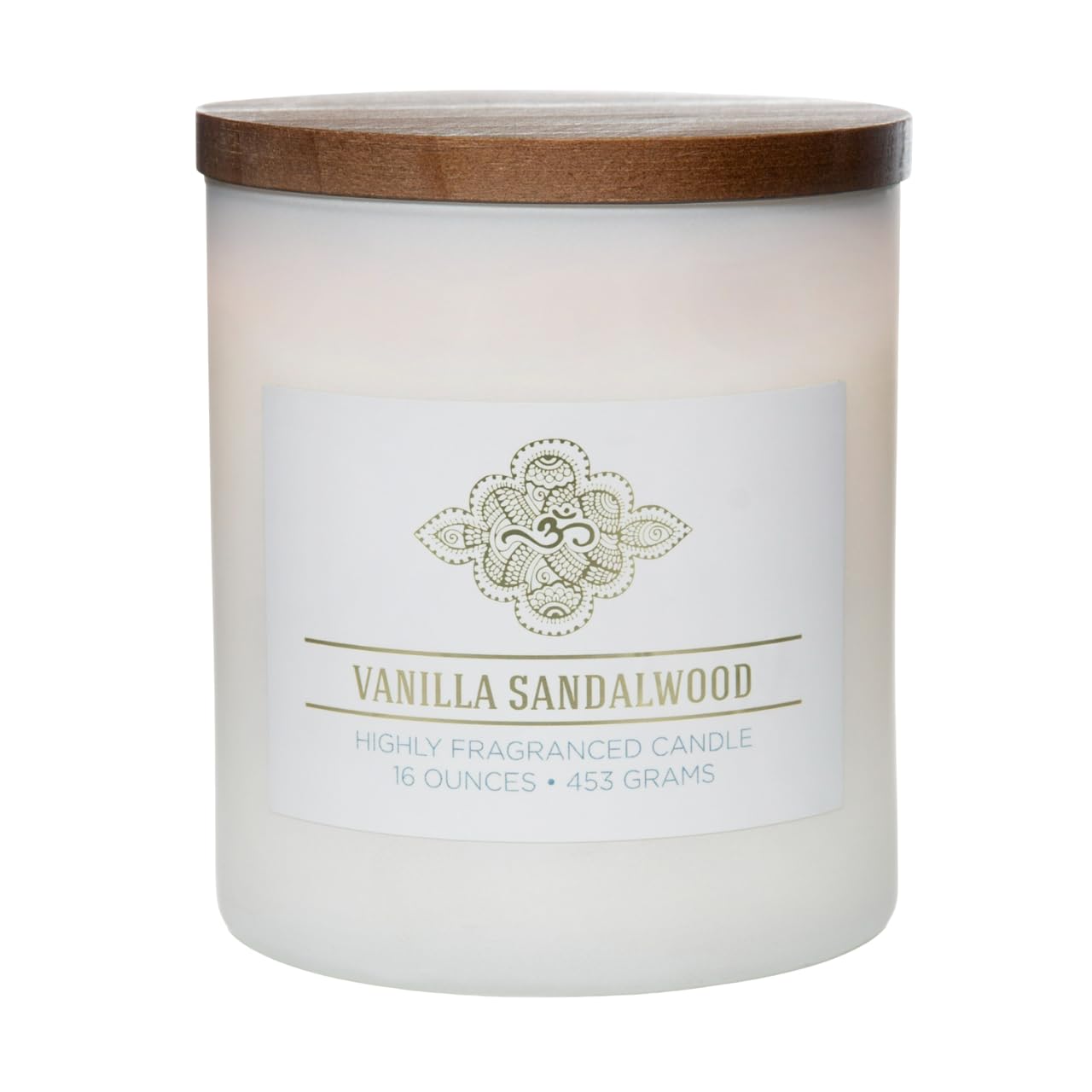Vanilla Sandalwood Aromatherapy Jar Candle – 2 Wick Soy Blend, 60hr Burn, 16oz