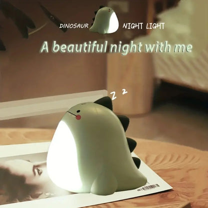 Dinosaur Cartoon Nightlight for Kids' Room Decor