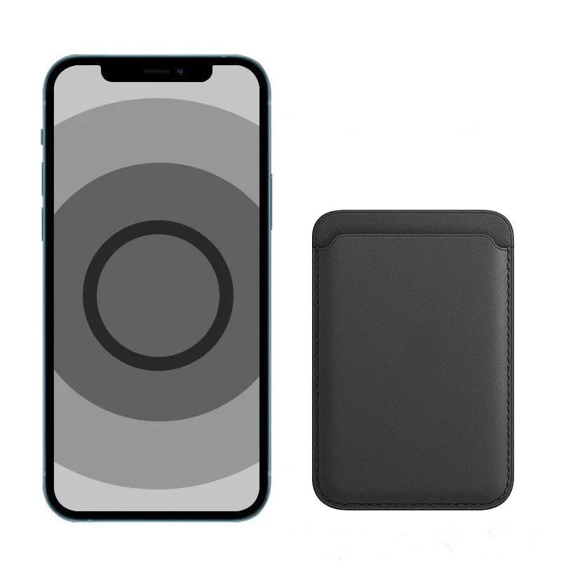 Magnetic Leather Card Holder