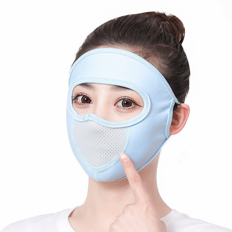 Ice Silk UV Protection Full Face Summer Mask