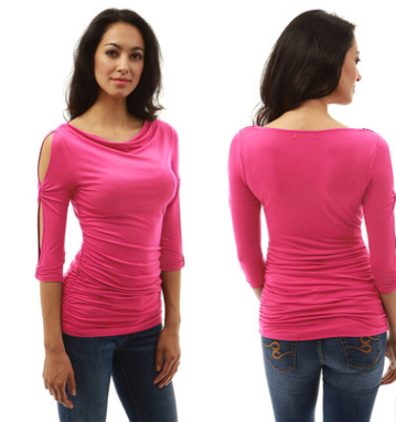 Women’s Long-Sleeve Neckline Top