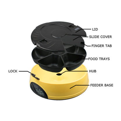 Automatic Pet Feeder with Pet Bowls | Smart Dog & Cat Food Dispenser