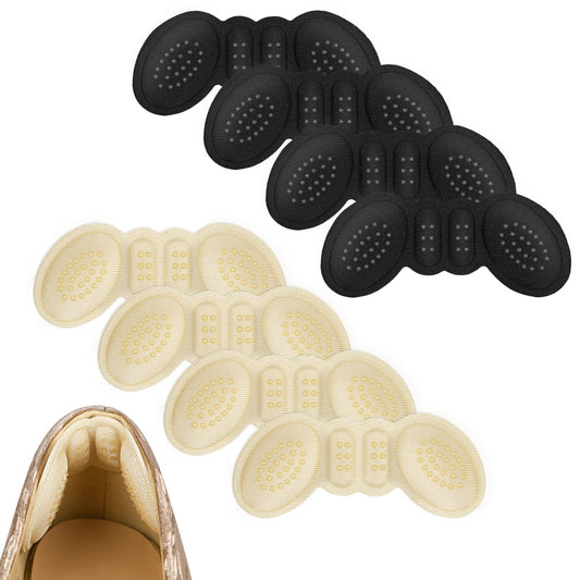 Heel Pads Inserts for Women – 4 Pairs Cushion Grip Protectors for High Heels & Loose Shoes