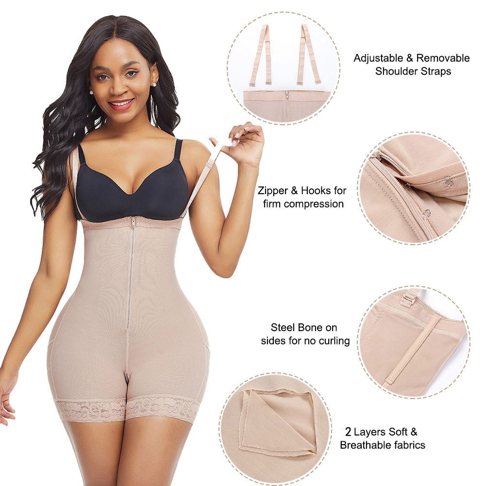 Damen High-Waist Korsett figurformende Hose