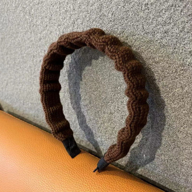 Retro Woolen Headband for Women – 8 Colours
