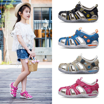Super Light Baby Beach Sandals – Closed Toe Soft Sole