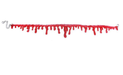 Gothic Blood Drop Choker Necklace
