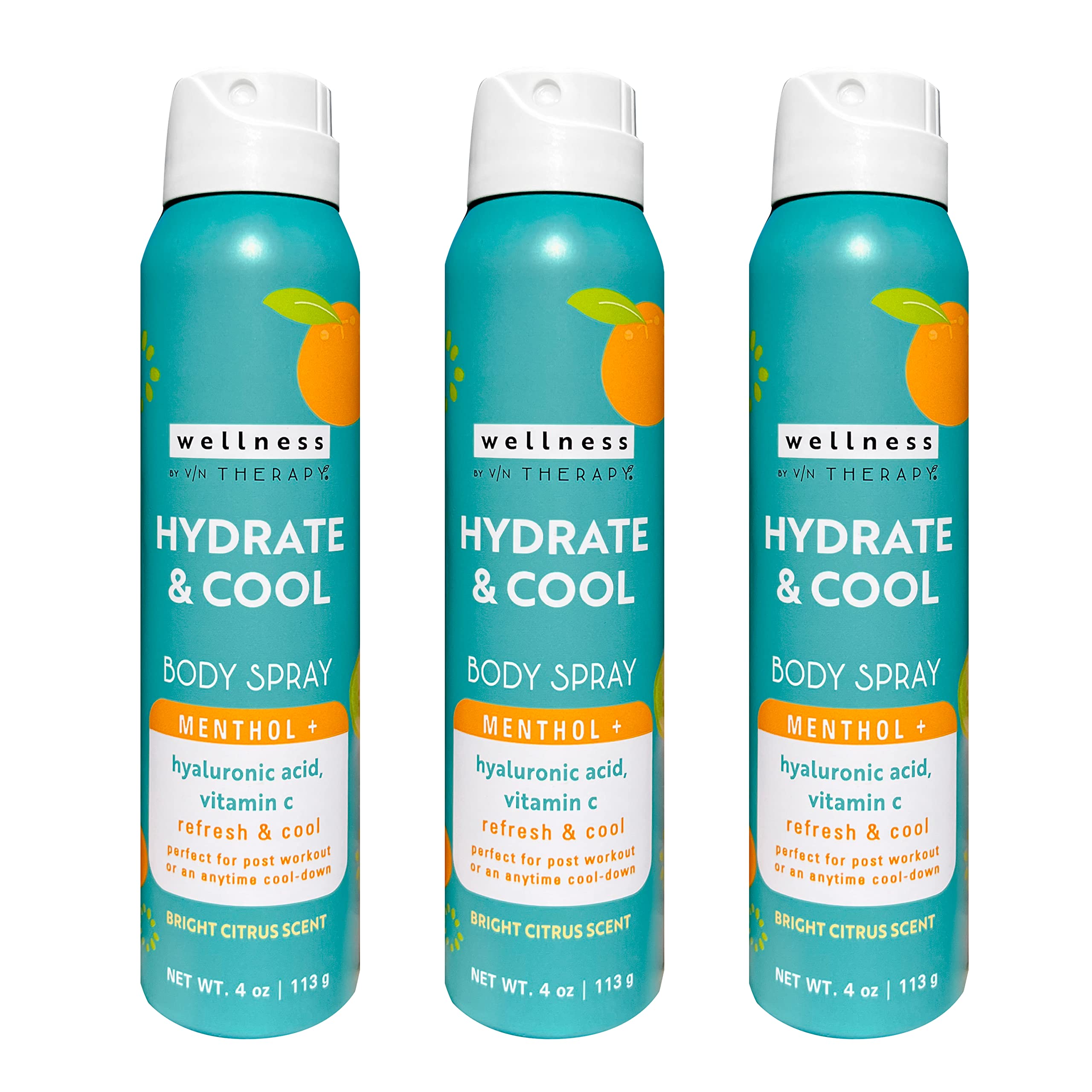 Village Naturals Therapy Hydrate & Cool Body Spray – Pack of 3