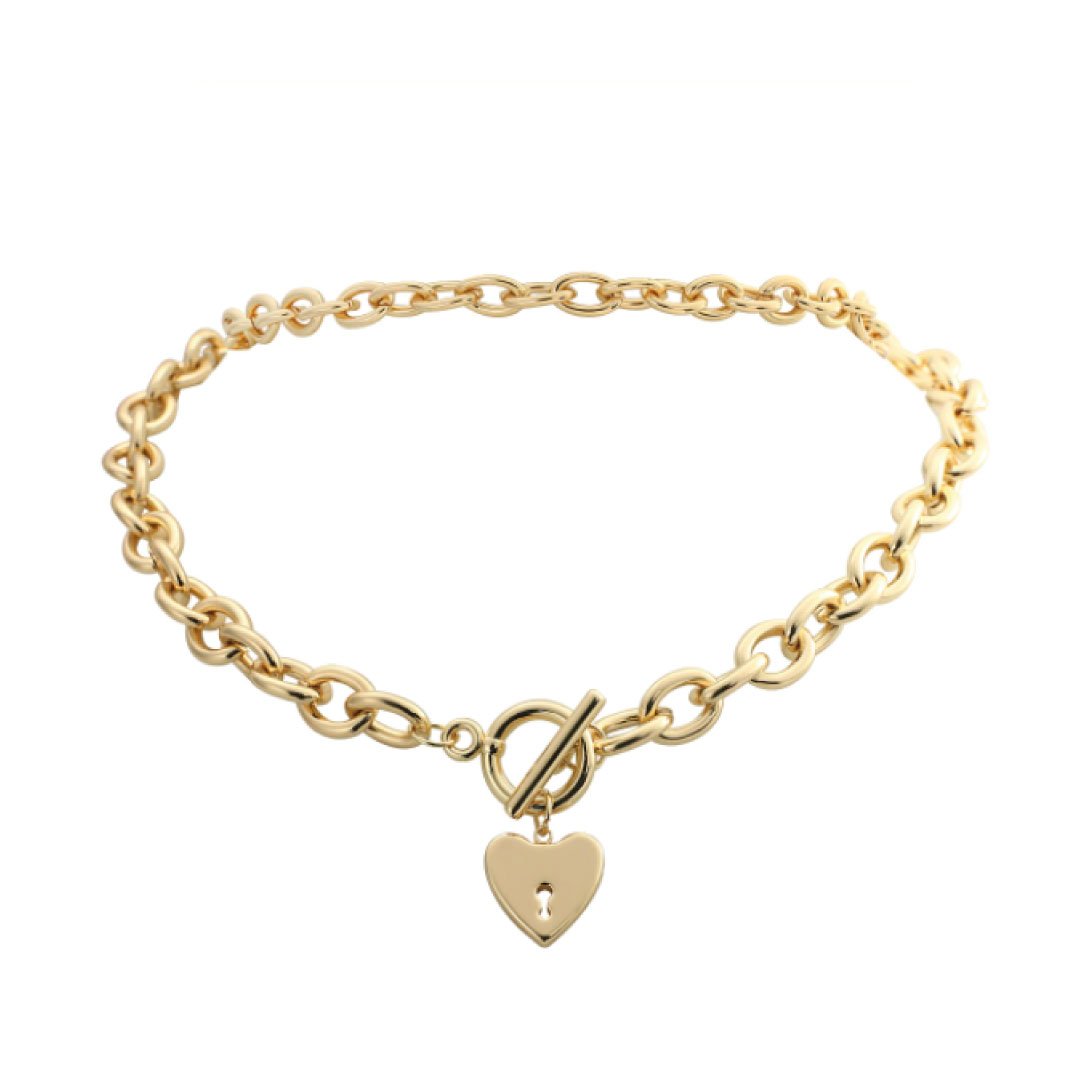 Casie Heart Toggle Necklace