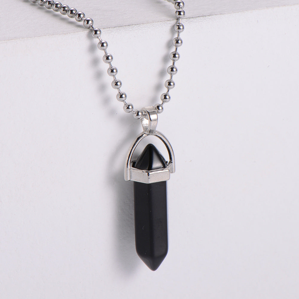 Women's Natural Stone Bead Necklace