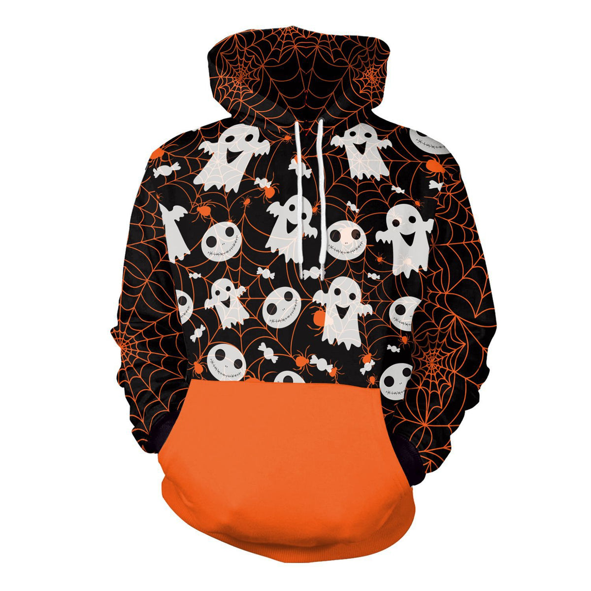 Halloween Hooded Sweatshirt – Unisex Graphic Hoodie for Parties & Events