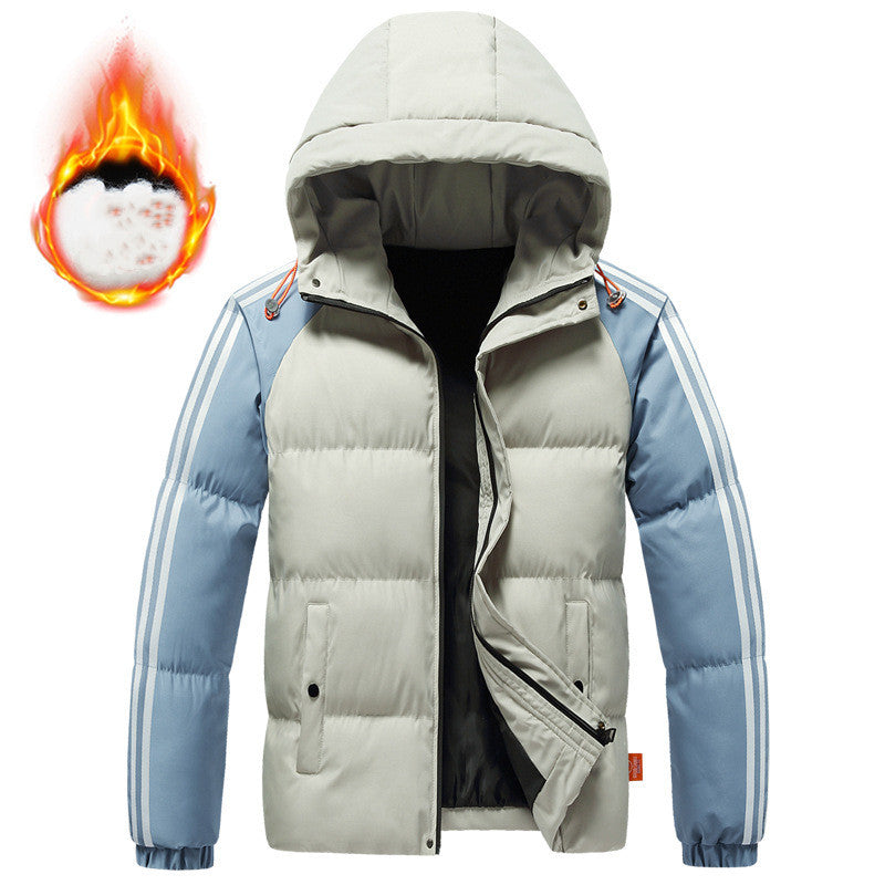 Herren Freizeit Warme Wattierte Jacke | Winter Steppmantel