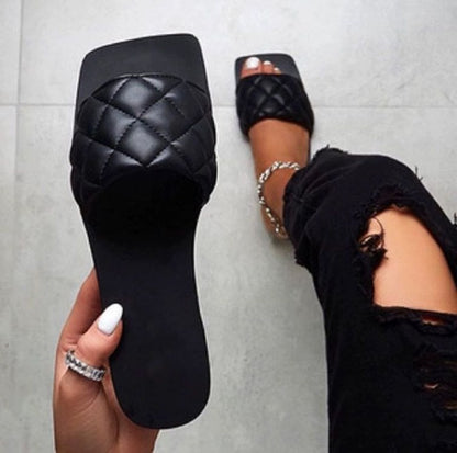 Women's Square Toe Flat Sandals
