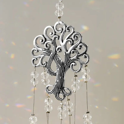 Creative Crystal Tree Suncatcher for Outdoor Decor