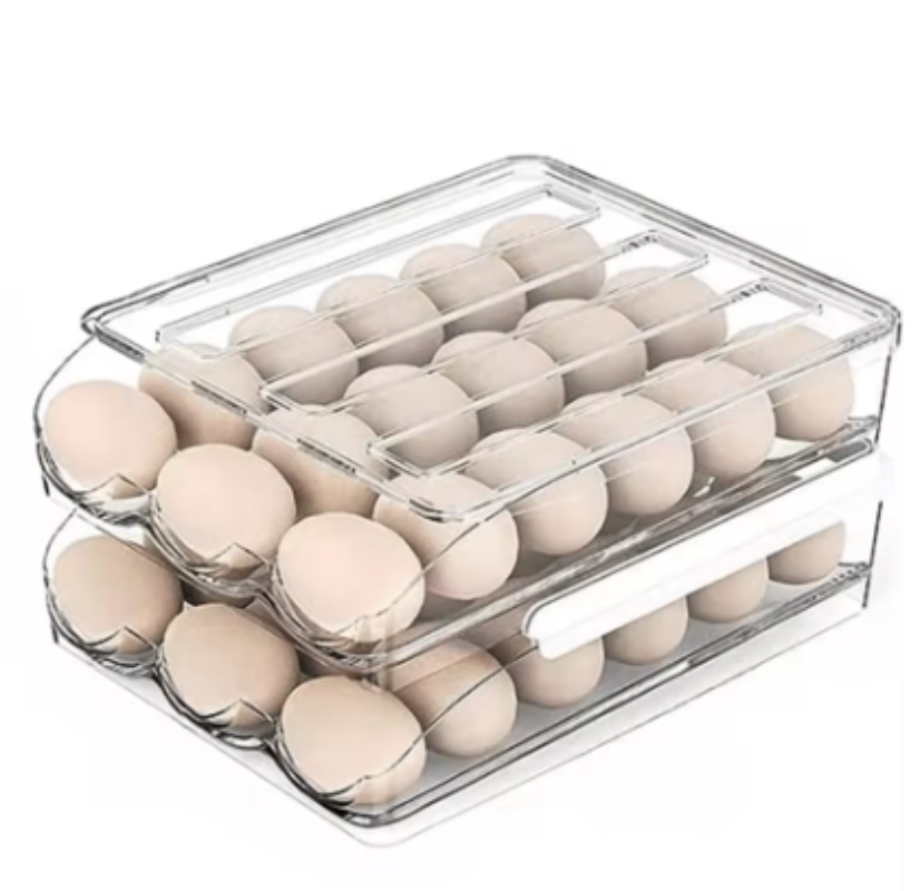 Two-Tier Rolling Egg Storage Tray