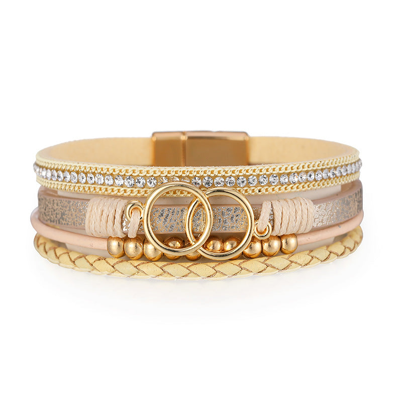 Women’s Leather Bracelet, Five Styles