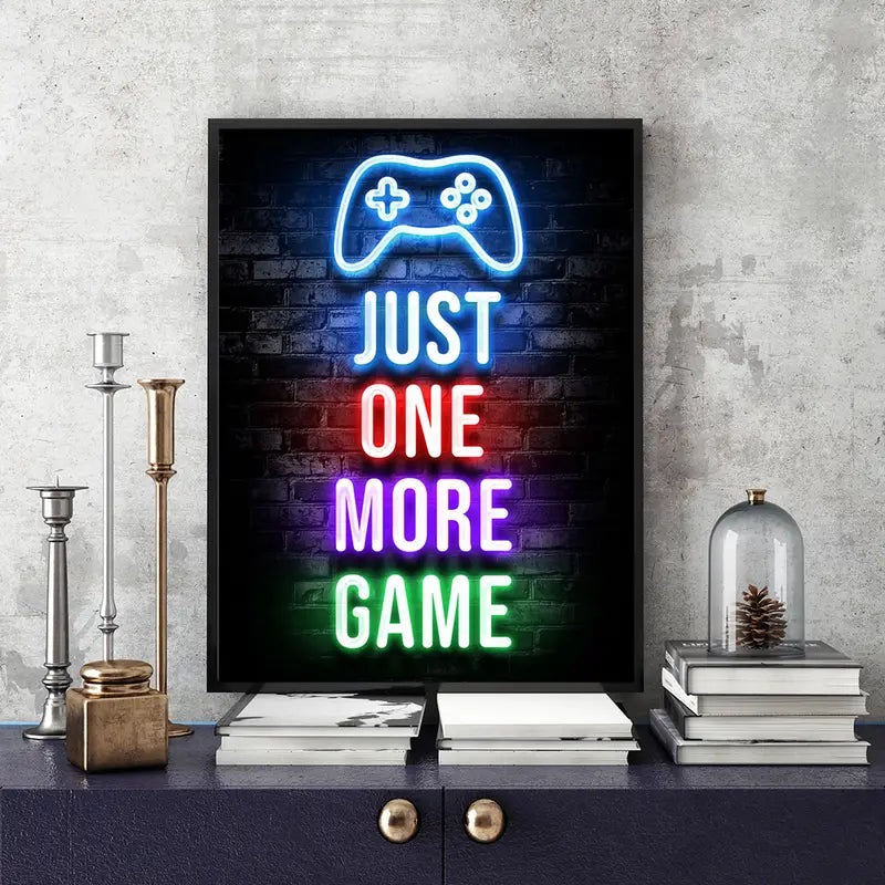 Gamer-Zitate Leinwandposter für moderne Raumdekoration (ohne Rahmen)