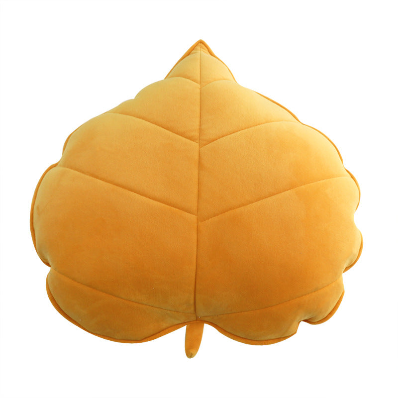 Coussin décoratif 3D en forme de feuille de cœur pour chambre d'enfant et décoration intérieure