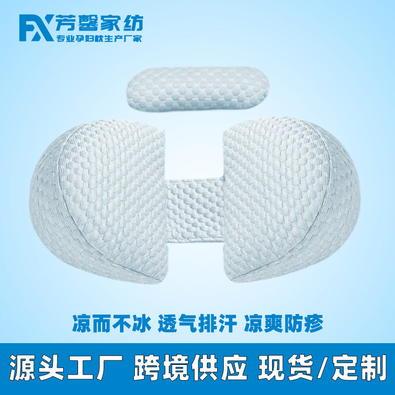 U-Shaped Pregnancy Pillow with Support Cushion