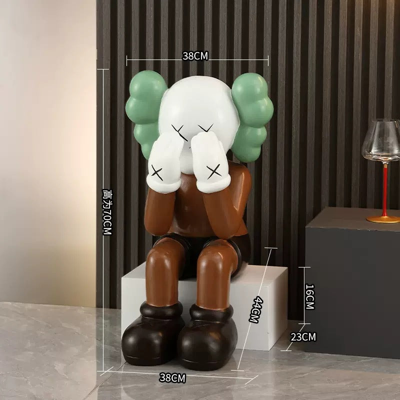 Large Kaws Figurine for Living Room or Hotel Decor