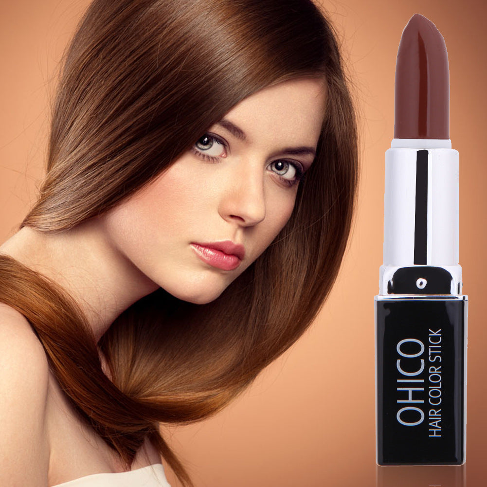 Lipstick Hair Dye Pen – Temporary Hair Wax Crayon for Instant Colour & Root Touch-Up