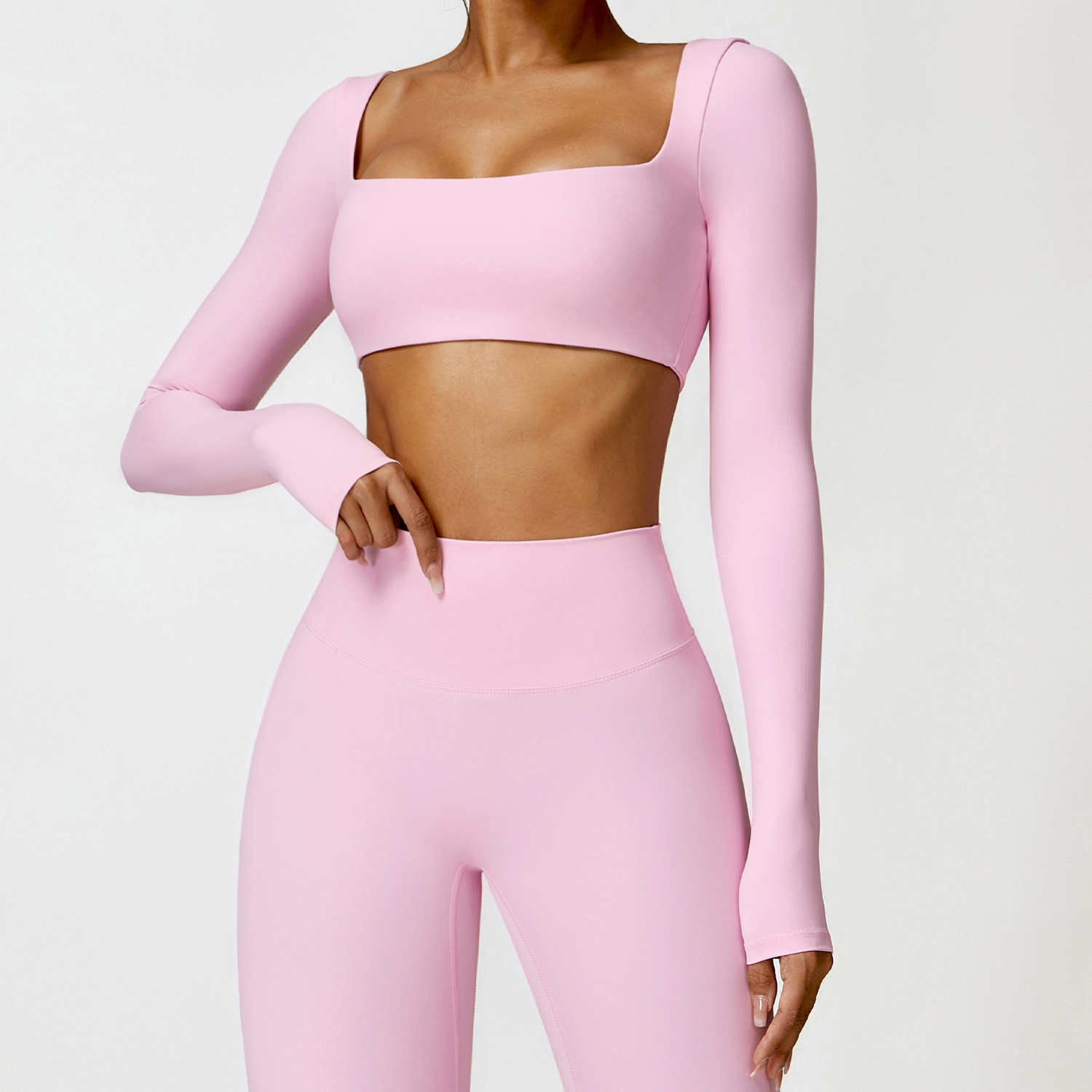 Damen Langarm-Sporttop – Alltägliche Fitnesskleidung