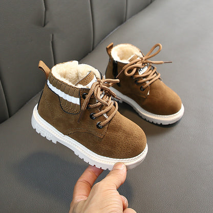 Children's Cotton Flying Knit Martin Boots & Snow Boots | Kids Sizes 21–30