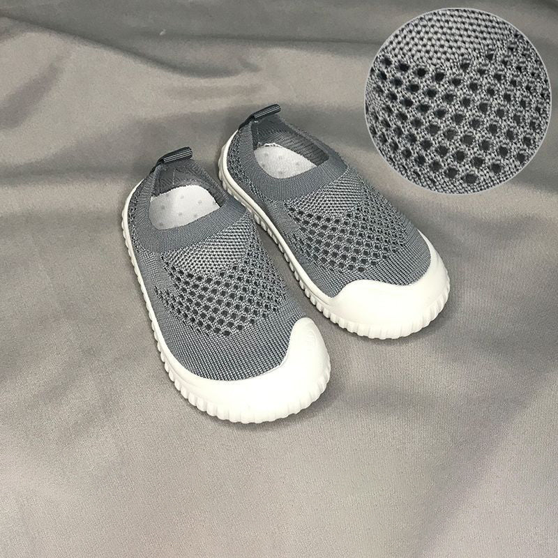 Kids' Soft Sole Indoor Shoes – Breathable Slip-On