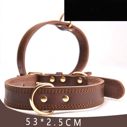 Leather Dog Collar — Adjustable Durable Collar for Dogs