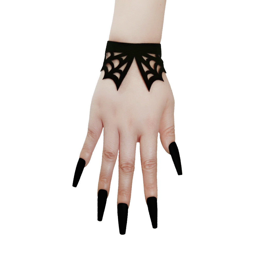 Spider Web Bracelet | Gothic Halloween Jewellery for Men & Women