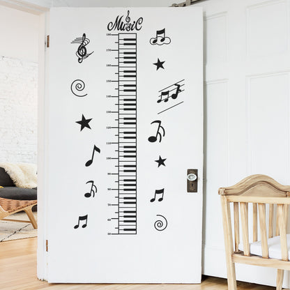 Creative Note Height Stickers for Kids' Room Decor