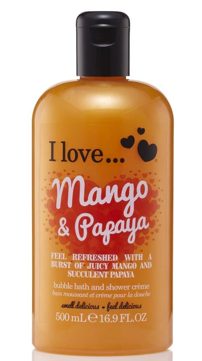 I LOVE Mango & Papaya Bath and Shower Cream — 16.9 oz