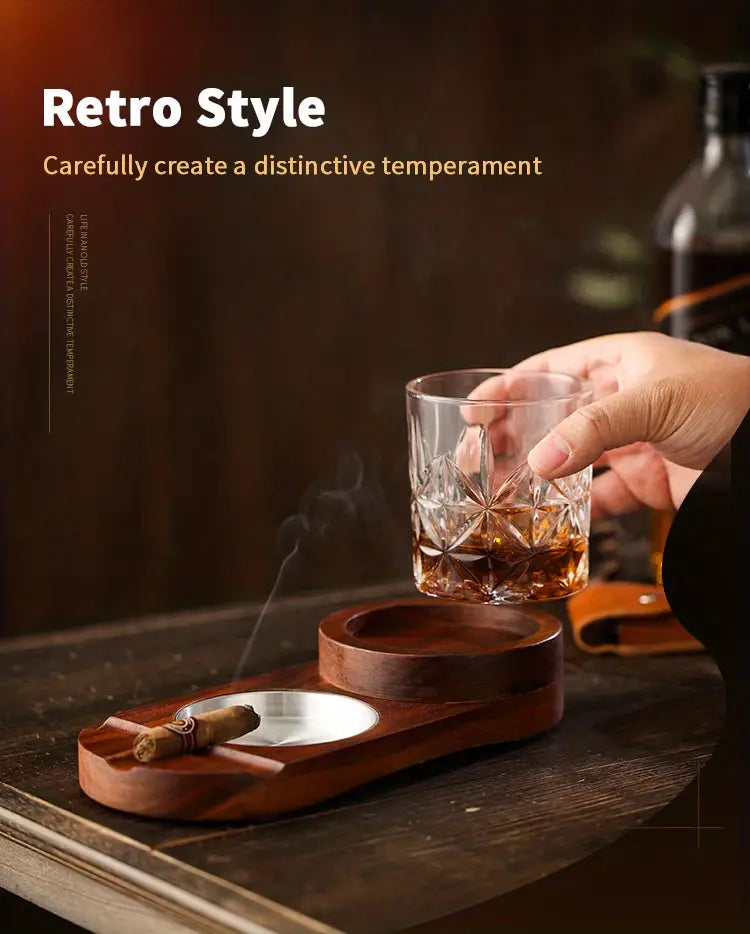 Wooden Cigar Ashtray & Coaster Options