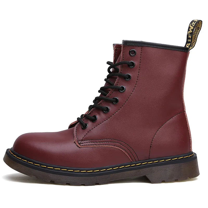 Women's Outdoor Martin Boots | Locomotive-Style Ankle Boots