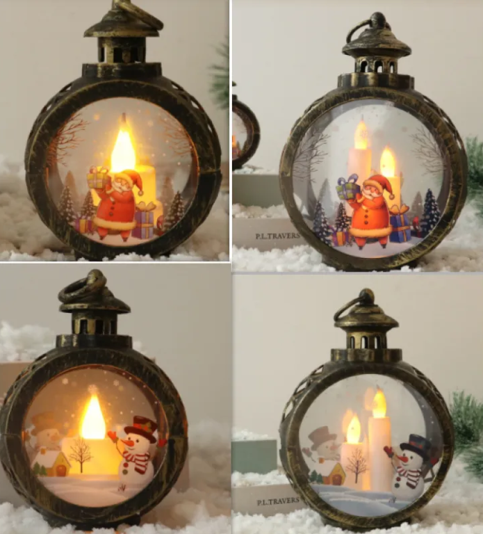 Christmas Decor Ornaments – Festive Santa & Snowman Figurines
