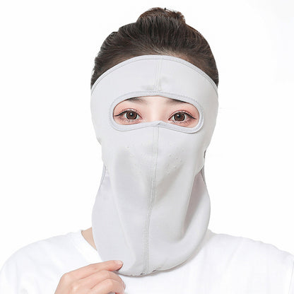 Ice Silk UV Protection Full Face Summer Mask