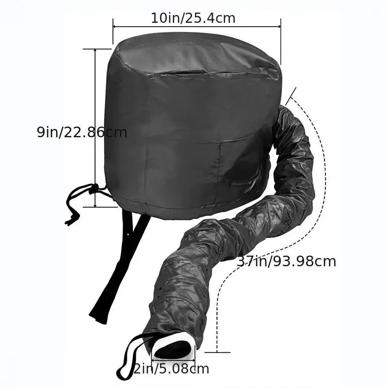 Soft Hooded Hair Dryer Attachment – Gentle Drying for Curly Hair
