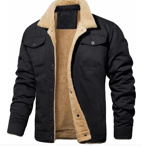 Men's Fleece-Lined Bomber Jacket