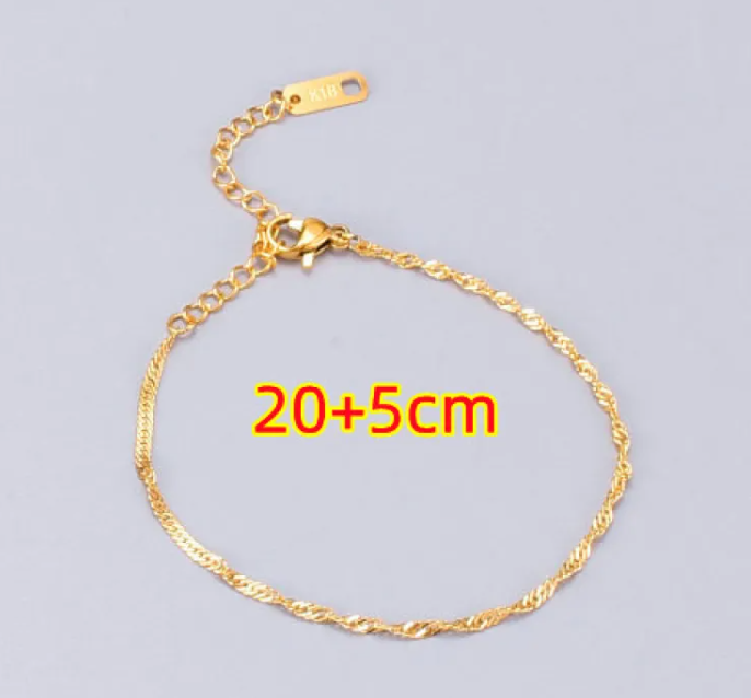 Bracelet en titane Gold Twist