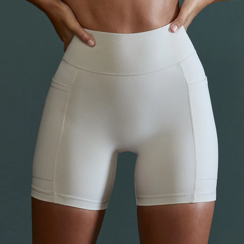 Damen-Laufshorts mit Hüfttaschen | Leichte Fitness-Shorts