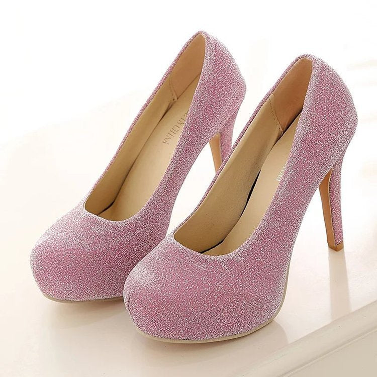 Women’s Glitter Platform Heels