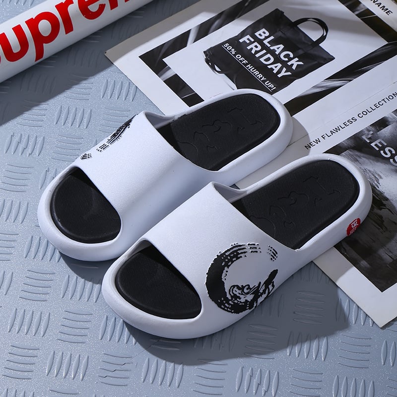 Men's Summer Thick Bottom Slippers – Lightweight Non-Slip Indoor Shoes