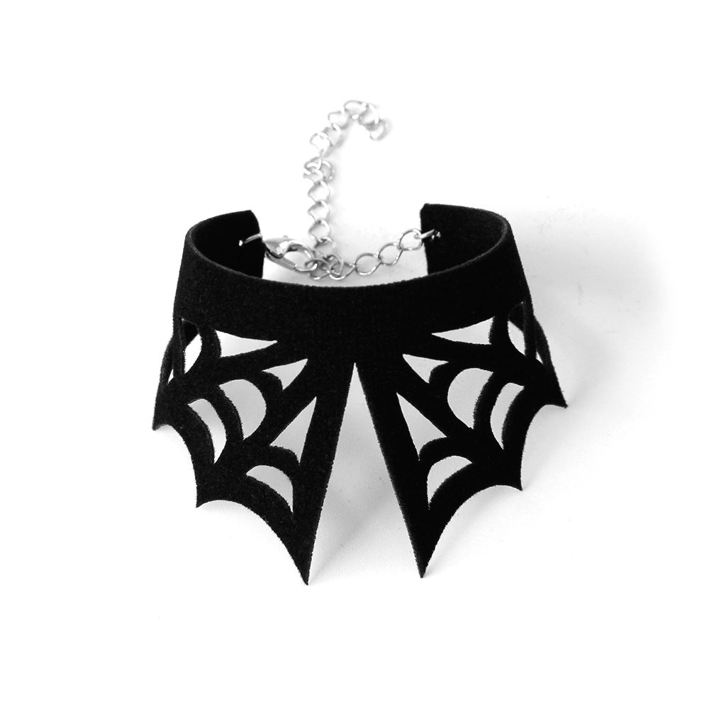 Spider Web Bracelet | Gothic Halloween Jewellery for Men & Women
