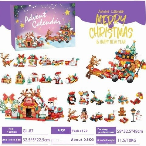 Christmas Building Blocks Countdown Calendar